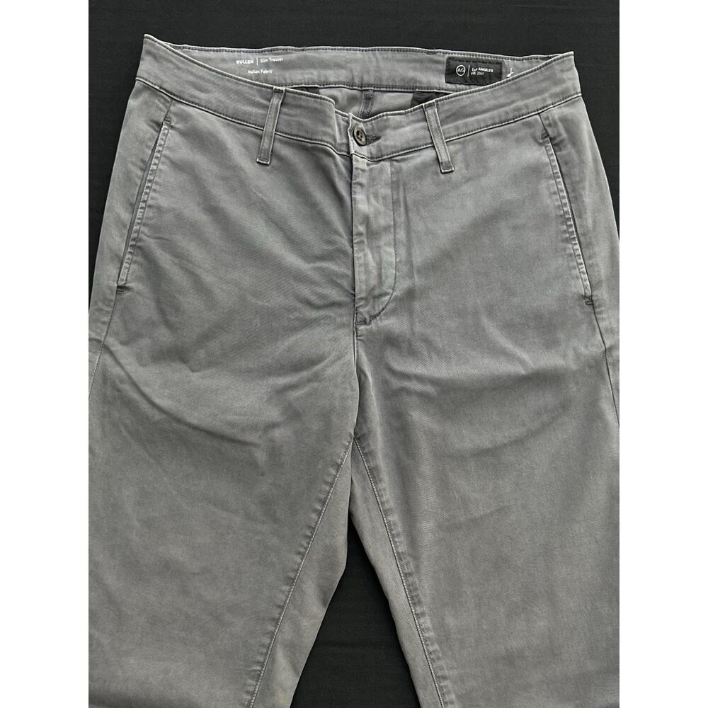 AG Adriano Goldschmied KULLEN Slim Trouser Grey Chino Pants 32X32 NWOT - Picture 5 of 11